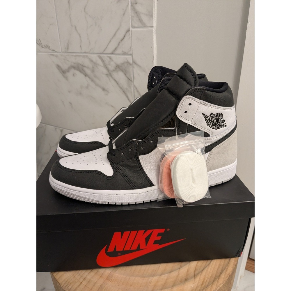 Air Jordan 1 Retro High OG Bleached Coral Black White Sneakers Size 14